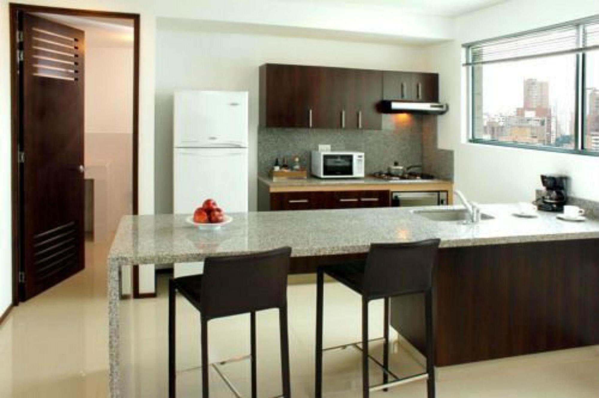 Estelar Alto Prado Барранкилья Экстерьер фото A typical kitchen in a serviced apartment